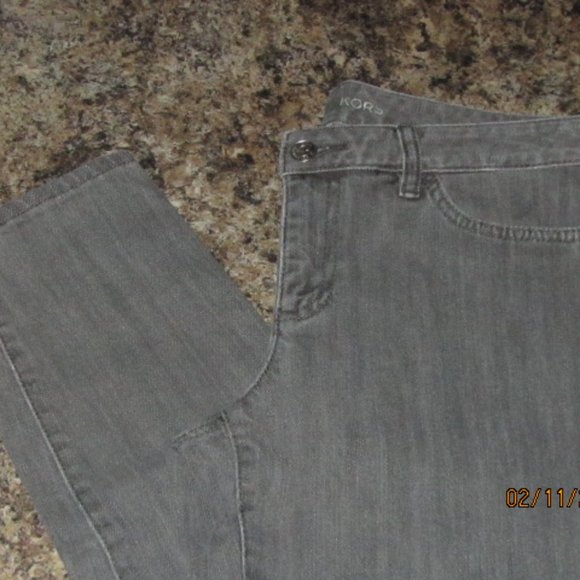 Women's Michael Kors Gray Skinny Jeans Size 6 EUC - Picture 2 of 9